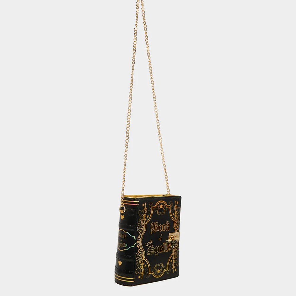 Betsey Johnson Kitsch Book Of Spells Black Crossbody Bag BJ33645F New Sealed - Picture 5 of 14